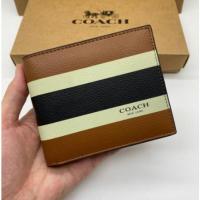 ราคา Coâćh กระเป๋าสตางค์ แท้ F74974 กระเป๋าสตางค์ผู้ชาย กระเป๋าสตางค์ใบสั้น กระเป๋าสตางค์หนัง (24565987380)