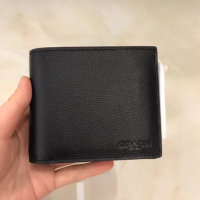 ราคา Coâćh กระเป๋าสตางค์ แท้ F74974 กระเป๋าสตางค์ผู้ชาย กระเป๋าสตางค์ใบสั้น กระเป๋าสตางค์หนัง (24565987378)