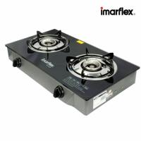 ราคา Imarflex เตาแก๊สหัวคู่หน้ากระจก หัวแสตนเลส รุ่น IG 426 (25557777829)