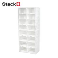 ราคา HomePro กล่องรองเท้า 16 ช่อง CLAIRE 53x34x132 ซม สีขาว ใส แบรนด์ STACKO (23903157007)
