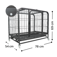 ราคา Petus กรงสีด้าน กรง กรงสุนัขจัมโบ้ ซี่กรงห่าง 4 ซม กรงหมาขนาดใหญ่ มี 4 ขนาด กรงสุนัขใหญ่ กรงสุนัขขนาดใหญ่ มีมุ้งขายแยก Dog Cage (23657723326)