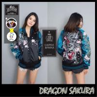 ราคา แจ็คเก็ตปักลายมังกร Sukajan Jacket ลาย Dragon Sakura มังกรซากุระ พร้อมส่ง (8977894160)