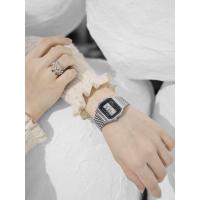 ราคา Casio นาฬิกาสี่เหลี่ยมสไตล์เรโทรสีทอง AW 48HE 7A (25410513272)