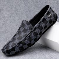 ราคา รองเท้าลำลองหนังแท้ LV ZDN สำหรับผู้ชาย ฤดูร้อน 2024 รองเท้าหนังนิ่มแบบสวมสบาย ส้นแบน พื้นยาง สไตล์ธุรกิจแบบลำลอง (24650824080)