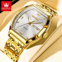 ราคา PLAYBOY OLEVS 2025 นาฬิกาข้อมือผู้ชายรุ่นใหม่ กันน้ำ 30 เมตร สีทอง นาฬิกาควอตซ์ปฏิทินเรืองแสง (24583140376)