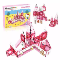 ราคา Picasso Tiles 60 Pc Hello Kitty Magnetic Marble Run Building Set ของเล่นสำหรับฝึกสมองแบบตัวต่อทำด้วยพลาสติกและแม่เหล็ก รุ่นเฮลโล คิตตี้ มาร์เบิ้ล รัน 60 ชิ้น (126207151934)