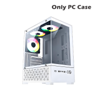 ราคา เคสคอมพิวเตอร์ Tempered Glass ATX Gaming Case รองรับพัดลม120MM มม พัดลม RGB White Black รับประกัน (25595875655)