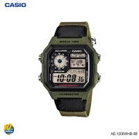 ราคา นาฬิกาข้อมือผู้ชาย สายเรซิ่น Casio Standard Digital รุ่น AE 1200WH AE 1200WHB 1B AE 1200WHB 1A สายผ้า AE 1200WHL 5A สายหนัง (17638253833)