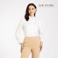 ราคา LOF FI CIEL Womans shirt Silk Satin เสื้อเชิ้ตผู้หญิง ปกเชิ้ต แขนยาว สีขาว F9XVWH (126196269249)