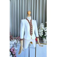 ราคา เสื้อภูไทกาฬสินธุ์ สีขาวแขน4ส่วน (23294590642)