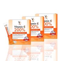 ราคา VC Vit c Vitamin C 200 Pure Power Shot High Vitamin C 3000 mg 14 ซอง x 3 กล่อง (13060371949)