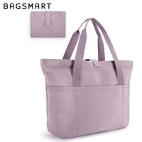 ราคา กระเป๋าทรงสี่เหลี่ยมมีหูหิ้วสะพายไหล่ BAGSMART สำหรับผู้หญิงกระเป๋าโททพับได้กระเป๋าทรงสี่เหลี่ยมมีหูหิ้วสะพายไหล่ถุงซิปกระเป๋าสะพายใบใหญ่กระเป๋าถือสำหรับการเดินทางมือจับด้านบนทำงาน (24246988118)