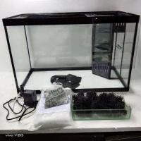 ราคา ตู้ปลา ตู้เลี้ยงปลา มีกั้นกรองในตัว พร้อมอุปกรณ์กรอง ขนาด 24 นิ้ว (17040592169)