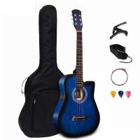 ราคา กีตาร์สำหรับมือใหม่ 38 นิ้วพร้อมกระเป๋ากีต้าร์โปร่งกีต้าร์โปร่ง 38 นิ้วครบชุด Acoustic guitar (25668189182)