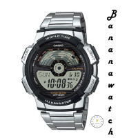ราคา Casio นาฬิกาข้อมือผู้ชาย สายเรซิ่น รุ่น AE 1100WD 1AVDF สีเงิน (671858)