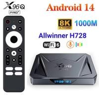 ราคา รุ่นใหม่ X96Q Pro PLUS Android 14 Smart TV box ALLWINNER H728 BT5 X ถอดรหัสวิดีโอ Wifi6 lan 1000M RAM4GB ROM32GB (25712949699)