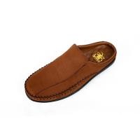 ราคา HEAVY SHOES รองเท้าลำลองหนังอัดลายหนังแท้แบบเปิดส้นสำหรับผู้ชาย รุ่น PS6193 (23610289841)