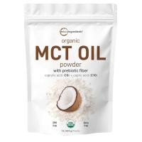 ราคา ? ? ? Organic MCT Oil Powder with Prebiotic Fiber1 Pound 16 Ounce Fast Fuel for Body and Brain C8 MCT Oil for Coffee Creamer No GMOs Keto Diet Vegan (22463535308)
