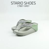 ราคา Stario พร้อมส่ง ส่งไว รุ่น CT801 ส้นสูง 2 5 นิ้ว แบรนด์แท้ รองเท้าผู้หญิงแฟชั่น รองเท้าแตะ รองเท้าฟิตฟอป รองเท้าเพื่อสุขภาพ ใส่สบายเท้า (24442551734)