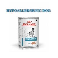 ราคา 12 กระป๋อง Royal Canin Hypoallergenic Canine 400 g อาหารกระป๋องสุนัข ภูมิแพ้อาหาร (19815135828)