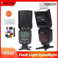 ราคา Triopo TR 950 Flash Light Speedlight Speedlite Universal for Fujifilm Olympus Nikon Canon 650D 550D 450D 1100D 60D 7D 5D Camera (24154582818)