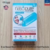 ราคา nasopure Nasal Wash System Kit 8 oz Nasal Wash Bottle 20 Buffered Salt Packets อุปกรณ์ล้างจมูก (20348222710)