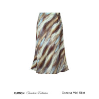 ราคา RUMON Coacoa Midi Skirt กระโปรงทรงเอปลายบาน (25285715459)