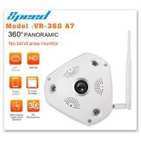 ราคา กล้องวงจรปิดไร้สาย IP Camera SPEED Panoramic 2 4MP รุ่น VR 360 A7 แถม Adapter 12 V 2 Amp (1037874695)