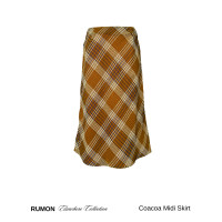 ราคา RUMON Coacoa Midi Skirt กระโปรงทรงเอปลายบาน (25285715458)