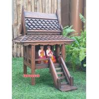 ราคา Thai house ศาลเจ้าที่ บ้านทรงไทย บ้านเรือนไทย ศาลพระภูมิ ศาลไม้ ศาลพระภูมิเจ้าที่ ศาลตายาย Thai style house พร้อมจัดส่งทันที ส่งไวส่ง (22458396515)