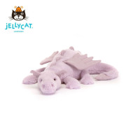 ราคา ปลอดภาษี ส่งเร็ว Jellycat Lavender Dragon สั่งจากอังกฤษ jellycat ของแท้ 100 ตุ๊กตาของเล่นตุ๊กตา ของขวัญวันหยุด (25345531522)