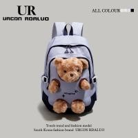 ราคา เป้สะพายหลังสไตล์หมีน่ารัก สีชมพูเรียบง่าย (25855325185)