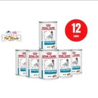 ราคา 12กระป๋อง Royal Canin Dog Hypoallergenic Can อาหารเปียกสำหรับสุนัขที่มีภาวะภูมิแพ้ผิวหนังที่เกิดจากอาหาร 400g (5138888238)