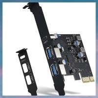 ราคา XCTS USB PCIE Card 18W Power Delivery PCI Express 3 Port Type C 2 X Type A PCIe USB 3 0 Fast Charging Card Expansion Card (24575954476)