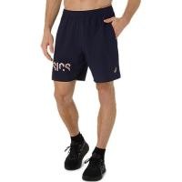 ราคา ASICS 2031E898 400 ASICS HEX GRAPHIC WOVEN 7IN SHORT MEN กางเกงขาสั้นผู้ชาย ของแท้ (25219233919)