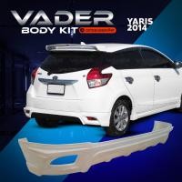 ราคา ชุดแต่งรถยนต์สเกิร์ต หน้า หลัง ข้าง รอบคัน Toyota Yaris 2014 2016 ทรง Ssport งานดิบ ABS เข้ารูปติดตั้งง่าย (17667088592)