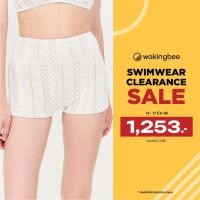 ราคา Wakingbee Cove Shortie White กางเกงว่ายน้ำ เลกกิ้งสั้น เอวสูง พรางหุ่น ไม่โป๊ ทำจากผ้าถักลูกไม้ ผ้าแห้งไว กันแบคทีเรีย (24155822128)