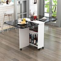 ราคา MOBAIXUAN โต๊ะอาหารปรับขยายได้พร้อมล้อเลื่อน (126449328959)