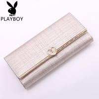 ราคา Playboy PLAYBOY เพลย์บอย กระเป๋าสตางค์ลายตารางสำหรับผู้หญิง ความจุมาก คลัทช์ (126251525355)