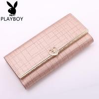 ราคา Playboy PLAYBOY เพลย์บอย กระเป๋าสตางค์ลายตารางสำหรับผู้หญิง ความจุมาก คลัทช์ (126251525353)