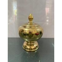 ราคา ขันน้ำมนต์ ขันน้ำพานรอง โถน้ำมนต์ ภาชนะสำหรับทำน้ำมนต์ เนื้อทองเหลือง มีหลายขนาดให้เลือก (21856259165)