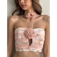 ราคา Fabrique co Emmie Top เสื้อเกาะอก เสื้อเกาะอกผูกคอ มีสายคล้องคอ (19204829840)