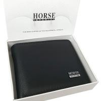 ราคา Horse Imperial Wallet กระเป๋าสตางค์แฟชั่น เรียบหรู ทรงสั้น รุ่นคลาสสิค Classic พร้อมกล่องใส่ ขายดี สีดำ Horse Imperial (307100395)