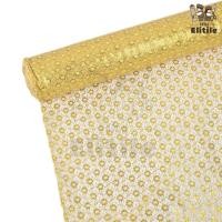 ราคา ยกม้วน 60 หลา ลูกไม้ดิ้นหน้ากว้าง45 นิ้ว ลายดอกมะลิ ผ้าหลา ผ้าเมตร (22312633348)