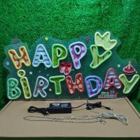 ราคา ป้ายไฟนีออน ป้ายไฟ HAPPY BIRTHDAY ไฟประดับตกแต่ง ป้ายไฟสำรับตกแต่งหน้าร้าน (24396140817)