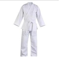 ราคา ชุดยูนิฟอร์มยูโด ครบเซ็ต Judo Jujitsu ยูยิตสู สีขาว น้ำเงิน สายดำสายขาว เนื้อผ้าฝ้าย หนา 480 g มีไซต์ 110 190 cm (24785909467)