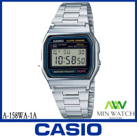 ราคา นาฬิกา Casio DIGITAL นาฬิกาข้อมือผู้หญิง ผู้ชาย สายสแตนเลส รุ่น A 158WA A158 A158WA 1A ของแท้100 ประกันศูนย์CASIO 1 ปี จากร้าน MIN WATCH (185288686)