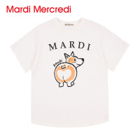ราคา เสื้อยืดพิมพ์ลาย2025 MARDI MERCREDI Bambi Project Series การ์ตูนสุนัขใหม่ (26057861842)
