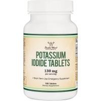 ราคา Double Wood Supplements Potassium Iodide 130mg 180 Tablets Emergency Use for Exposure 3 Month Supply (26439720393)