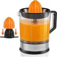 ราคา Elite Gourmet ETS623 BPA Free Electric Citrus Juicer Compact Large Volume Pulp Control Oranges Lemons Limes Grapefruits with Easy Pour Spout 24oz Black Stainless Steel (25672966653)